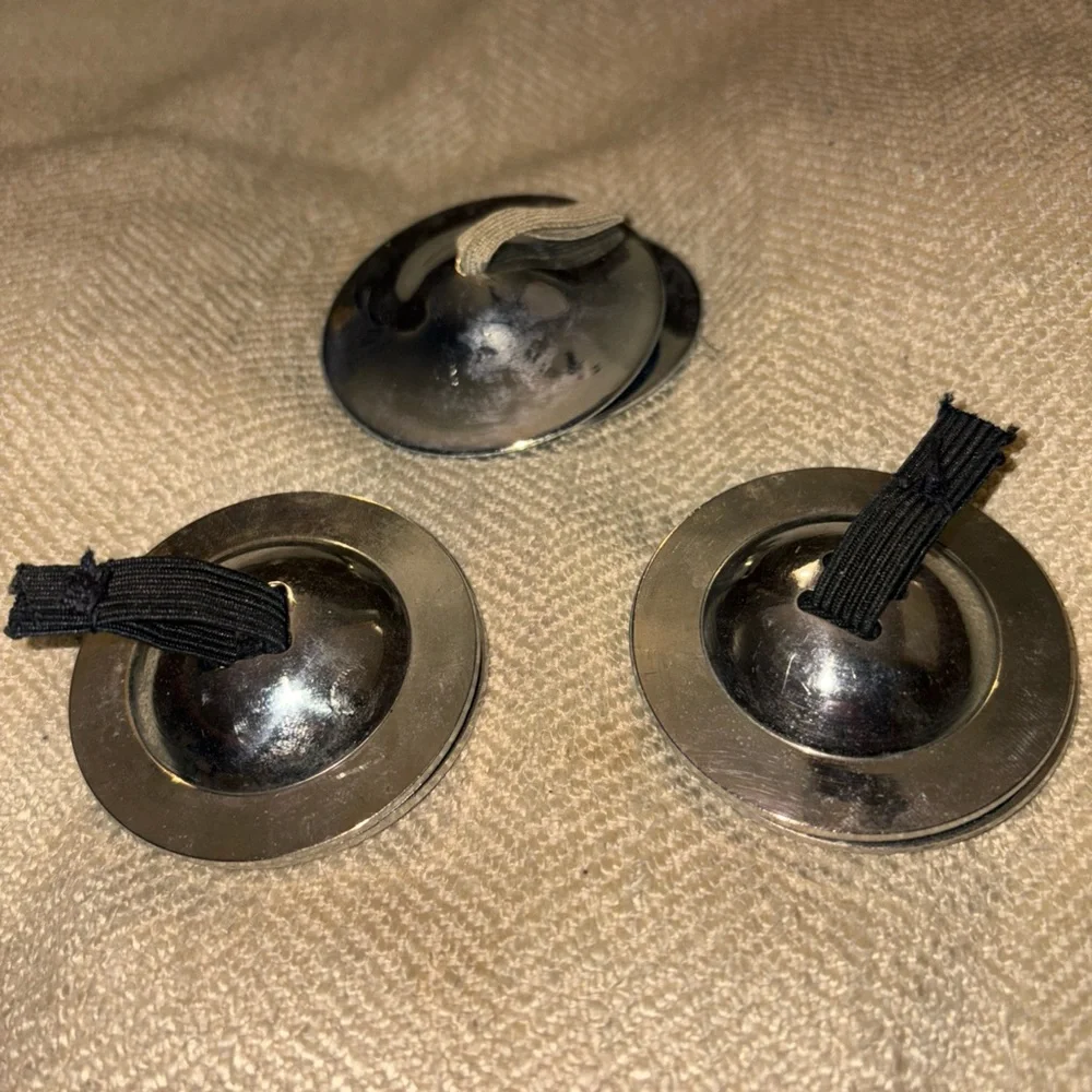 Silver Finger Cymbals - Picture 2 of 5